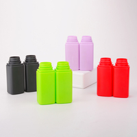 Red Black Green Purple 50g Salt Spice Powder Bottle Skin Care HDPE Plastic Package With Twist Cap