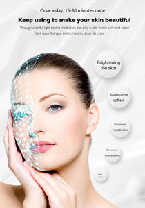 Mesin masker fototerapi LED 7 warna, peralatan perawatan kecantikan profesional, mesin peremajaan kulit foton leher wajah - Product Image 4