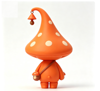 Figurine personnalisée de champignon elfe en PVC et ABS, statue de personnage de dessin animé, usine chinoise OEM, figurine personnalisée pour la vente en gros de produits de marque