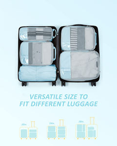 Sac de voyage polyvalent avec logo personnalisé, ensemble de 6 cubes de compression, accessoires légers, sacs organisateurs pour valise - Product Image 6