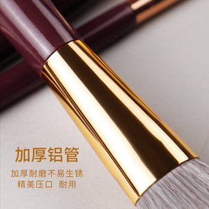 14-Piece Makeup Brush Set Synthetic Hair Wooden Handle Foundation <b>Blush</b> Eyeshadow Brushes Full Kit - Product Image 4