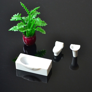 Hiện Đại Ba-Mảnh Thiết Lập Mini Đồ Nội Thất Đồ Chơi Xây Dựng Quy Mô Nhà Mô Hình Vật Liệu Thiết Bị Vệ Sinh Nhà Sản Xuất Bán Buôn Biệt Thự - Product Image 2