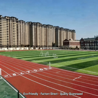 Piste d'athlétisme en PU écologique, non toxique, à absorption des chocs, pour une atterrissage souple, protection des terrains universitaires, livraison DDP disponible