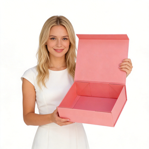 Custom Logo Folding Cardboard Baby Black Luxury <strong>Gift</strong> Packaging Box Rigid Magnetic Paper <strong>Boxes</strong> <strong>with</strong> <strong>Lid</strong> for <strong>Small</strong> Business - Product Image 1
