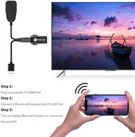 AnyCast-clé TV AnyCast M9 M100 plus, 1080P HD, sans fil, fonction miroir, dongle pour télévision, tablette, téléphone portable, hdmi, wi-fi, Windows