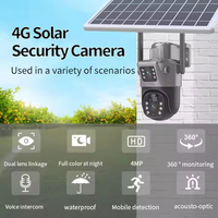COSFLOW VFLOW 4G Cámara PTZ Solar de Doble Lente PIR Movimiento WiFi Visión Nocturna Luz Estroboscópica IP66 Impermeable Instalación Rápida al Aire Libre