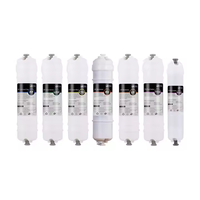 Cartridge penyaring Inline gaya Korea, 10 inci koneksi cepat PP karbon aktif UF T33 pengganti Filter untuk sistem UF