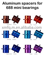 Roulements à billes micro Fengquan 2024, 688 mini-roulements hybrides en céramique, 8x16x5 mm, roulements à billes miniatures à gorge profonde Zr02, roulements à billes blancs