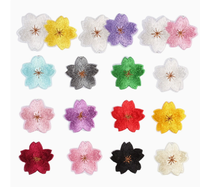 30 pièces de patchs brodés en coton thermocollants, motifs marguerites colorées, pour appliques DIY à coudre sur vêtements, vestes, jeans, pantalons, robes