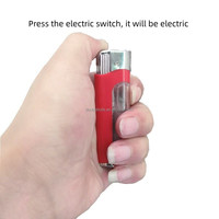 Briquet à choc électrique Jouets délicats Serrer la main pour effrayer Soulagement du stress Jouets Fun Tricky Props Halloween Scare Prank Gift