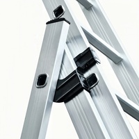 Échelle en alliage d'aluminium 3x7 antidérapante, multipositions, à combinaison libre, pour extérieur moderne, personnalisable en usine, capacité 330 lb, EN 131 - Nos Meilleures Ventes