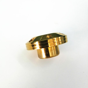 Tuerca de Brida de Latón con Cuatro Orificios y Rosca Interna, Componente Metálico - Product Image 3