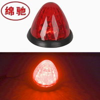 Luz de Marcador Lateral LED DEBA Amber de 3 Pulgadas y 16 LED con Bisel Cromado, Tipo Bala/Sandía, 12V/24V, 3000 Lúmenes para Camión y Remolque, Venta al por Mayor