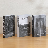Livres décoratifs, faux livres, boîtes à livres, décoration intérieure, présentoir pour café, salle d'exposition, accessoires de photographie, modèles de livres, boîte à livres pliable