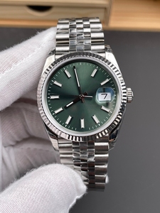 Factory wholesale 904 stainless steel fashionable waterproof mechanical watches of luxurious brand in round shape with calendar - Product Image 2