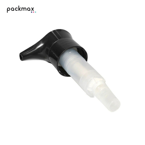 Pointed oval external lotion pump head — 28-tooth external spring pump head, shower gel & lotion pump, press pump head - Product Image 3