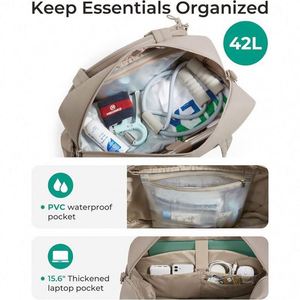 Bolsa de Tenis Acolchada Versátil de Alta Calidad con Compartimento para Zapatos, Ligera, Impermeable, de Nailon, Bolsa de Gimnasio de Gran Capacidad para Viajes - Product Image 5