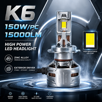 Ampoule de phare LED SFIDA K6 nouvelle génération haute puissance 6000K 12V super lumineuse pour voitures H4/H11