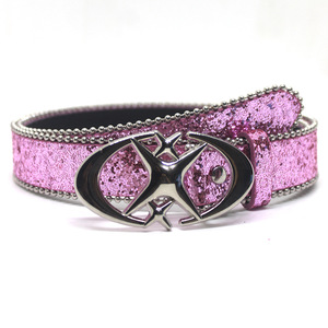 Ceinture rose tendance Y2K pour femmes, ceinture western vintage pour jeans, décorative, polyvalente, originale - Product Image 2