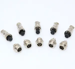 Conector de cabo de flange reversa GX25 de alta qualidade com 4 furos