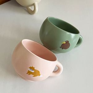 High Quality Good Price Stackable Eco-friendly Dishwasher & Microwave Safe Custom Animal Fox Design Ceramic Mug in Bulk OEM - Product Image 3
