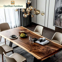 Table à manger en noyer d'Amérique du Sud, mobilier de maison moderne et simple, multifonctionnelle, en bois massif, grande taille, pour salle à manger et salons