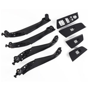 Poignée de porte intérieure noire en fibre de carbone de haute qualité, LHD RHD, avec garantie pour les séries 5 G30 G31 G38 F90 - Product Image 1