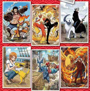 Collection de cartes de jeu PGU Culture One Pieced & Pokemoned, cartes de jeu de personnages d'anime rares, jouets en papier coloré pour enfants - Product Image 4