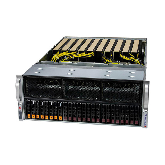 SuperMicro SYS-421GE GPU Server 4U Rack for NV Tesla H100 A100 L40 A40 PCIE/SXM Nvlink AI Computer Graphics Card Case