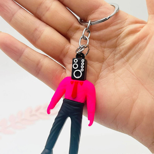 High Quality Rubber Keychain Soft Pvc Keychain 3d Silicone Cartoon Character for Keychain Making Wholesale