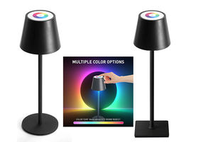 โคมไฟโปรเจคเตอร์พระอาทิตย์ตกแบบ USB รุ่นใหม่ 16 สี RGB LED ควบคุมด้วยระบบสัมผัส แบตเตอรี่ 5200mAh โคมไฟตั้งพื้นสีน้ำเงินแดง สำหรับบ้าน คาเฟ่ ห้องนอน กลางคืน - Product Image 3