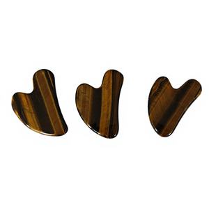 Best Selling Tiger Eye Guasha Stone Tiger Eye Natural Health <b>Care</b> Beauty Massager Tool for <b>Body</b> Spa - Product Image 2
