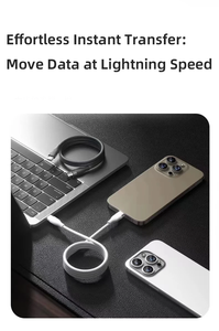 Cable Trenzado de Alta Densidad Tipo-C a Tipo-C con Conectores Duraderos de Carga Rápida - Product Image 2