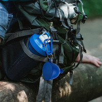Conteneur portable hermétique pour protéines en poudre, sans BPA, personnalisé, écologique, avec porte-clés et entonnoirs pour compléments alimentaires