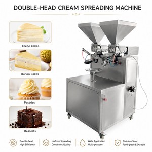 Máquina doble cabezal para untar crema, repostería, crepes, pasteles, untador <span class=keywords><strong>de</strong></span> crema <span class=keywords><strong>de</strong></span> mantequilla, salsa <span class=keywords><strong>de</strong></span> durian, salsa <span class=keywords><strong>de</strong></span> chocolate, maquinaria alimentaria - Product Image 6