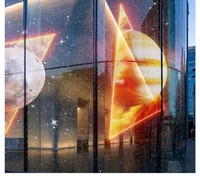 Lionled P8 Intérieur Verre LED Rideau Pleine Couleur Transparent Écrans D'affichage pour Windows pour Centres Commerciaux et Magasins de Détail