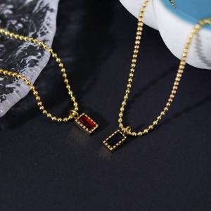 Collares de Plata y Oro PVD Antideslustre de Moda, Joyería Fina de Acero Inoxidable 316L, Collar de Circonita para Mujer - Product Image 3