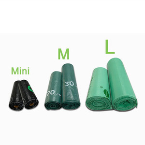 ถุงขยะย่อยสลายได้ PLA ขนาด 13 แกลลอน สีดำ/เขียว สำหรับบรรจุภัณฑ์อาหารและขยะมูลฝอย ตัวอย่างฟรี ขั้นต่ำ 1 ตัน - Product Image 5