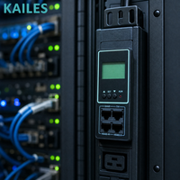 KAILES(KLS) Rack de serveur vertical PDU 16A 200-240VAC 3840W avec fonction de mesure RS485 7 prises C19 Équipement informatique industriel
