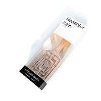 Carton blanc en gros, boîte en papier pliable de couleur personnalisée, fenêtre visuelle en PVC pour l'emballage du produit, peigne cosmétique