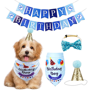Commercio all'ingrosso di lusso Pet Dog forniture per feste di buon <span class=keywords><strong>compleanno</strong></span> Banner farfallino impronta Kit Woof palloncino Arch Dog migliori amici - Product Image 6