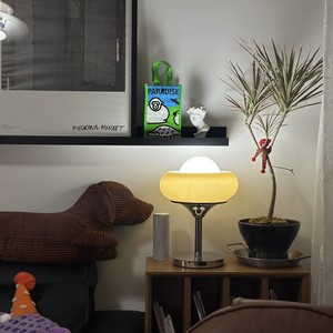 Bauhaus Style Table Lamp E27 LED Eye Caring 220V Switch Control Nordic Retro Decorative Lamp For Living Room Bedroom - Product Image 1
