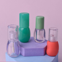 Tube de brillant à lèvres vide unique de 4 ml, flacon de rouge à lèvres, flacon de vernis à ongles, emballage de brillant à lèvres, conteneur en plastique pour brillant à lèvres en gros