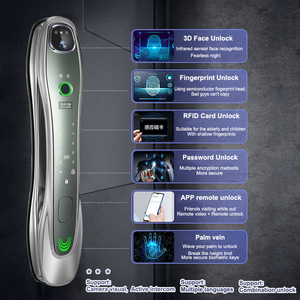 Yiteche อิเล็กทริค WiFi ttuya tlock กล้องหน้าดิจิตอลสแกนลายนิ้วมือล็อคประตูอัจฉริยะด้วย6590อิสราเอล - Product Image 2