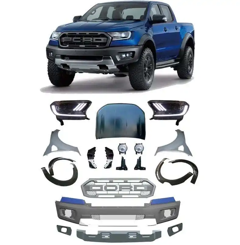 Hot Sale Body kit including head light bumper grille year 2016 upgraded For Ranger Raptor