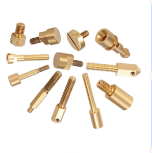 M2 M3 M4 M5 M6 M8黄铜管连接器锁塑料热套槟榔六角螺纹滚花螺母铜热管配件焊头 - Product Image 1