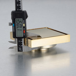 ท่อระบายน้ำในห้องน้ำแบบซ่อน ฝาปิดทองเหลืองป้องกันการอุดตัน ระบายน้ำเสียจากฝักบัวได้อย่างรวดเร็ว - Product Image 6