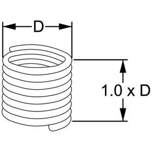 เฟอร์วีไอ-E010/M160X150E1เฟอร์เหล็กสแตนเลสซ่อมแซมเกลียวแทรก H = 1xd - EAN 8012667369132อุปกรณ์เสริมเครื่องมือไฟฟ้า - Product Image 2