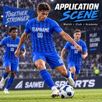 Maillots de football personnalisés pour clubs, avec logo d'équipe, noms et numéros