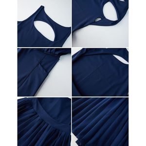 Womens Tennis Golf Dress With Built In <b>Bra</b> Shorts Pleated Hem Athletic Dress Breathable Knitted Spandex Polyester - Product Image 6
